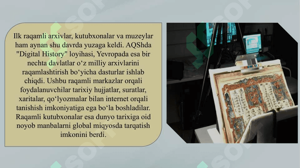 Raqamli tarix fanining shakllanishi va taraqqiyoti 5