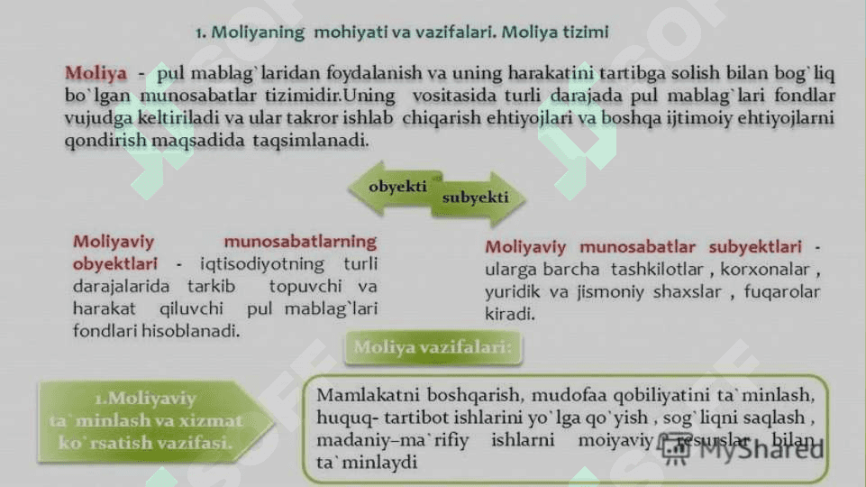 MOLIYA TIZIMI VA MOLIYAVIY SIYOSAT 6