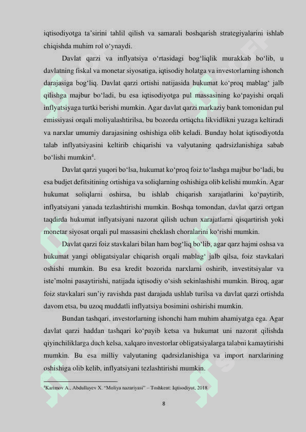 RIVOJLANGAN MAMLAKATLARDA DAVLAT QARZI DINAMIKASI  VA TAHLILI (AQSH misolida) 7