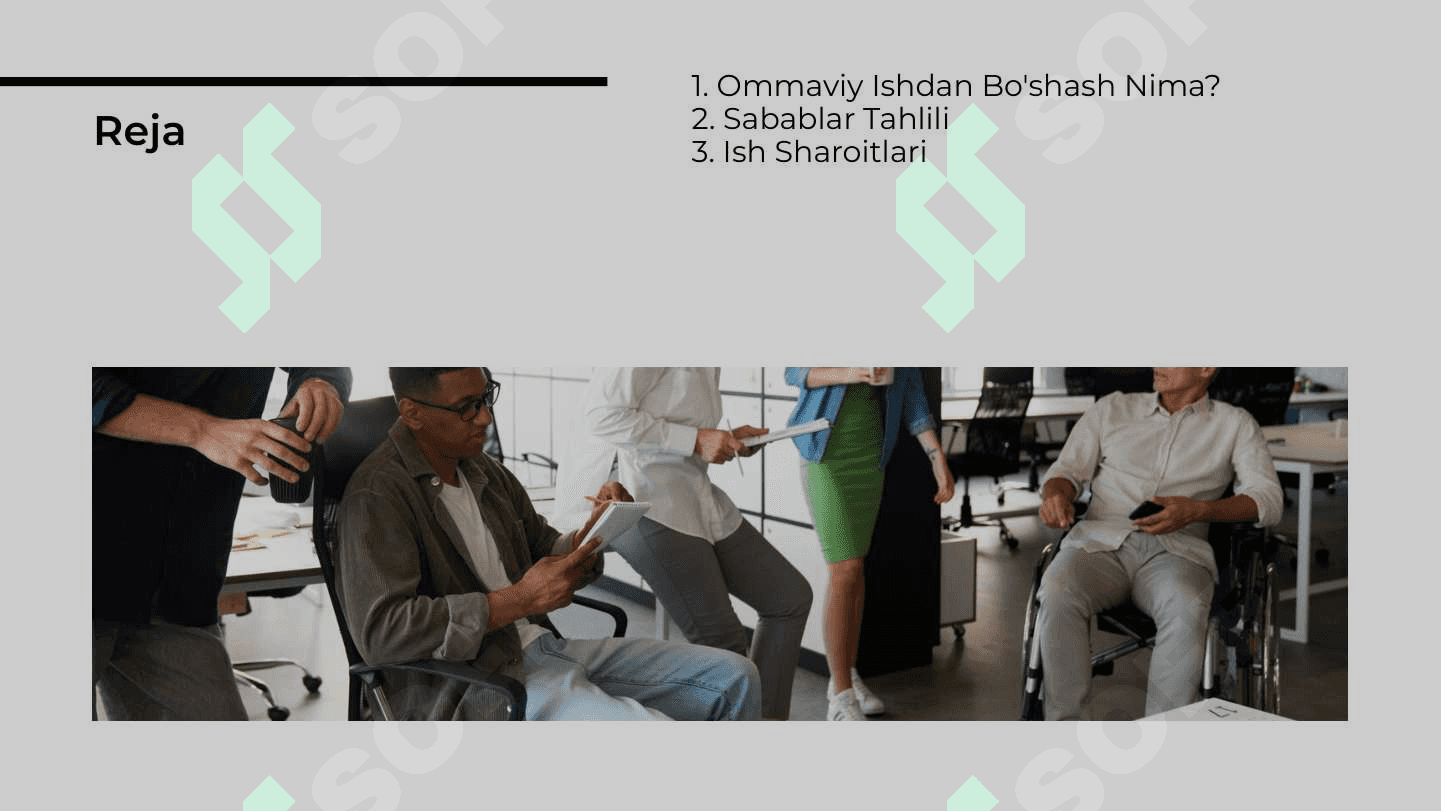 Tashkilotda hodimlar ommaviy ishdan bo'shashining sabablarini tahlil qilish va uni oldini olishga qaratilgan chora tadbirlarni ishlab chiqish 2