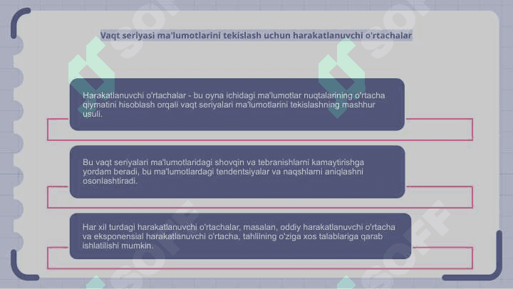 Vaqt qatorlarini tekislash usullari 3