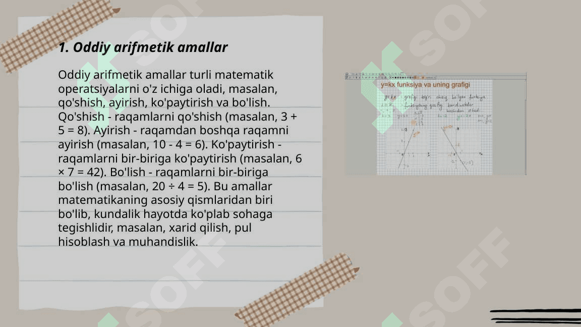 Oddiy hisoblashlar va grafiklar chizish 3