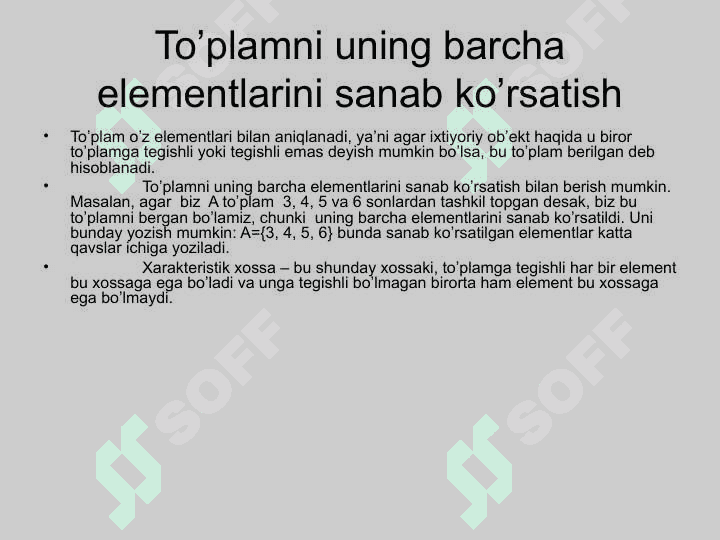 TO‘PLAMLAR USTIDA AMALLAR 8