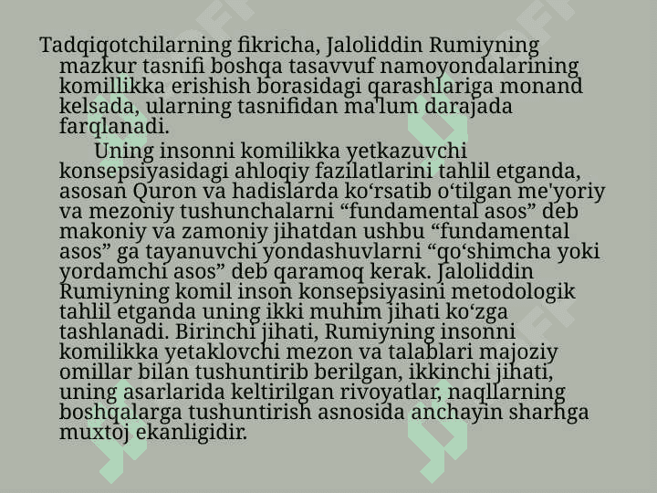 Jaloliddin  Rumiy va M.Shelerning inson tabiatiga oid qarashlari. 6