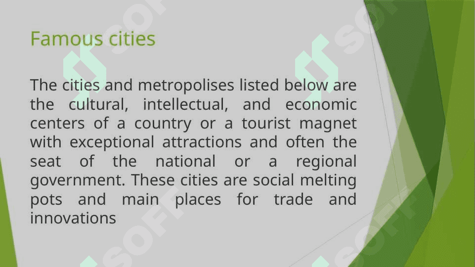 Famous cities 2