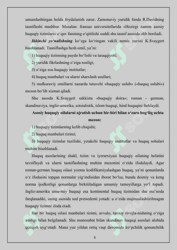 Hozirgi zamon huquqiy tizimi 8