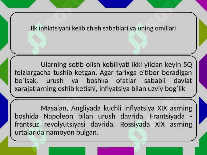 INFLyATSIYA UNING MOHIYATI VA TURLARI 5