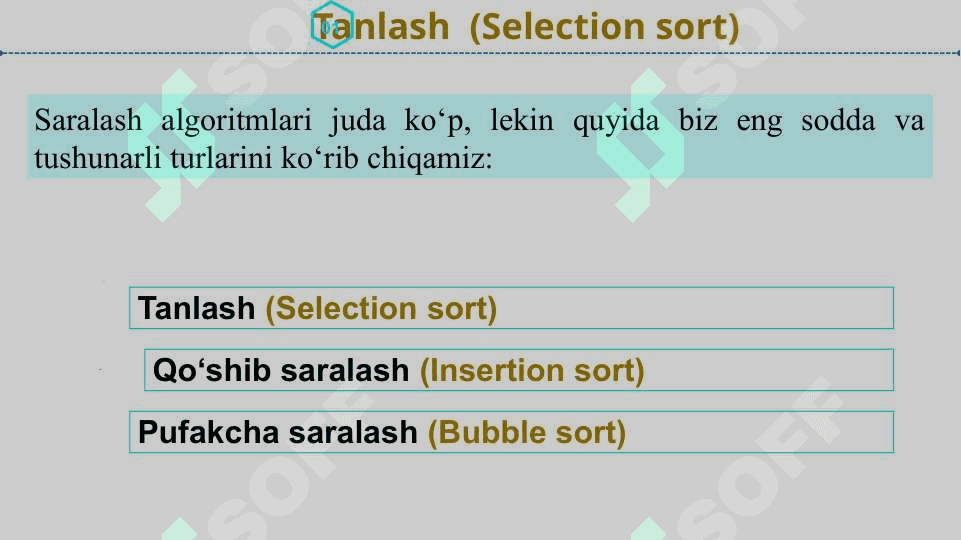 Saralash algoritmlari 4