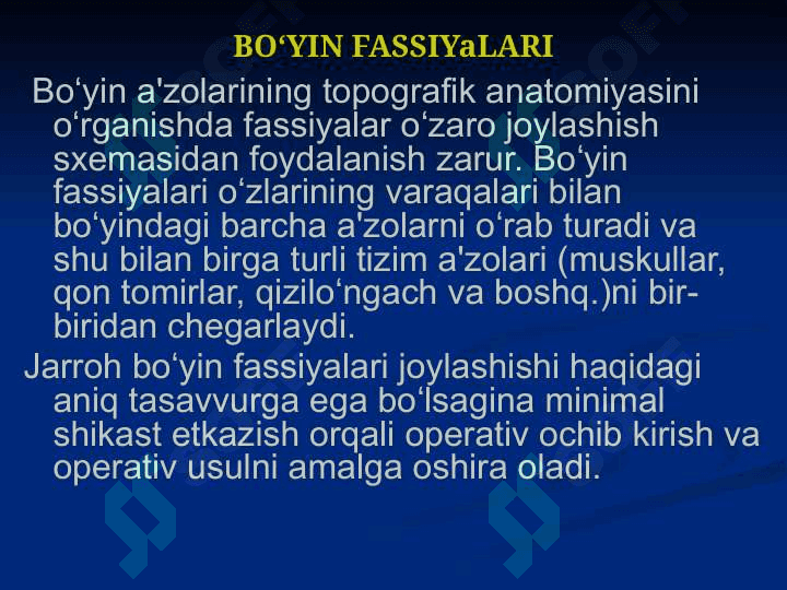 Boʻyin sohasining klinik anatomiyasi. 7