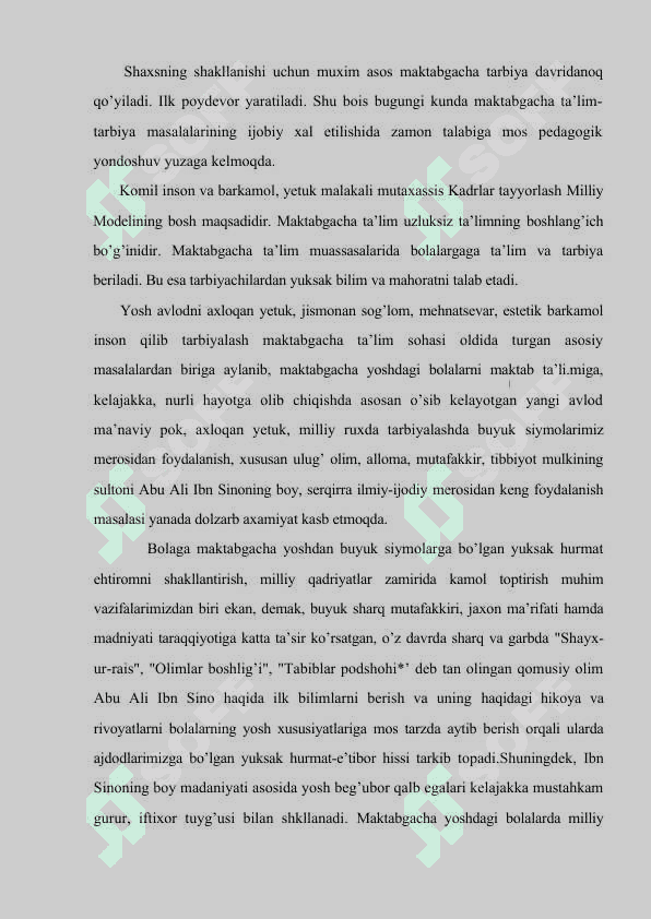 Sharq mutafakkirlarning maktabgacha yoshdagi bolalarni jismoniy tarbiyalashga oid qarashlari 3