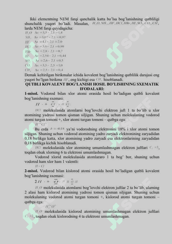 Kimyoviy bog'lanish 7