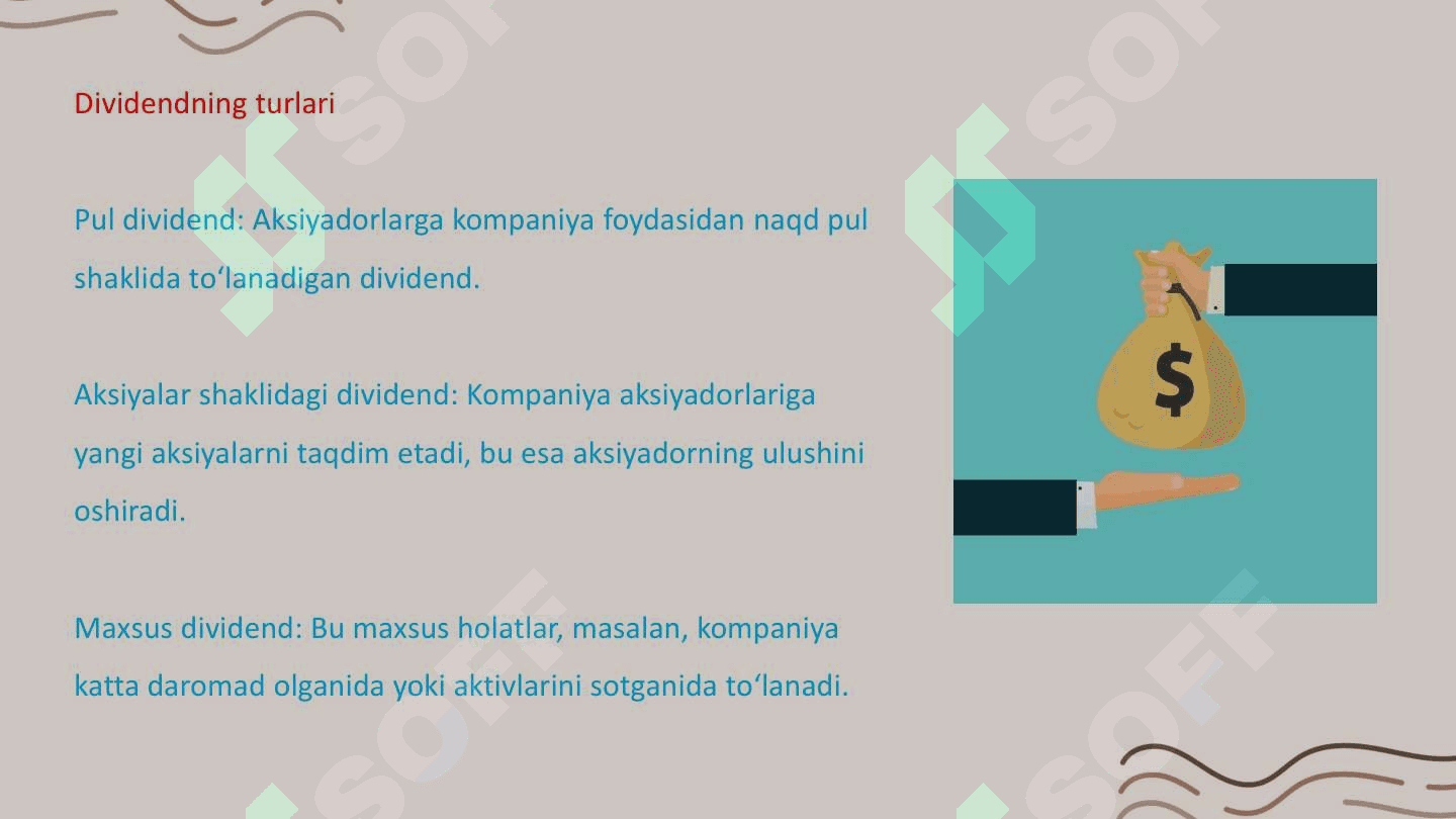 Dvident tushunchasi 3
