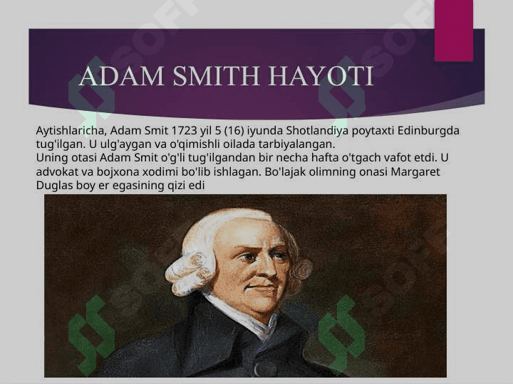 ADAM SMITH . Adam Smit . SMIT FALSAFASI 2