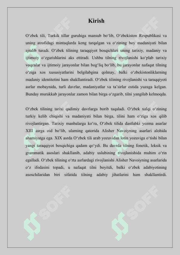 Oʻzbek tilining taraqqiyot bosqichlari 2