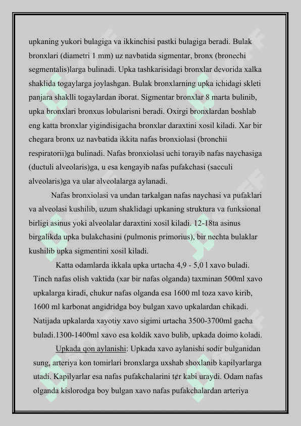 NAFAS TIZIMI KASALLIKLARI BILAN KASALLANGAN BEMORLARNI PARVARISHI VA ULARNI NAZORATI 2