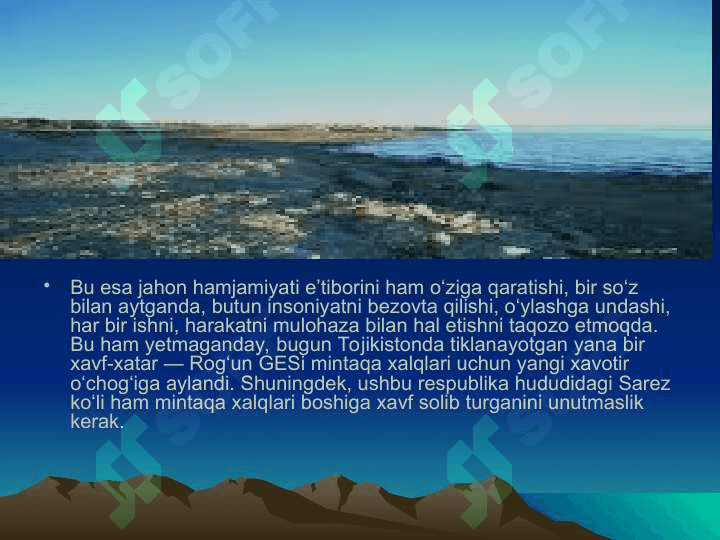 Sarez ko’li 6