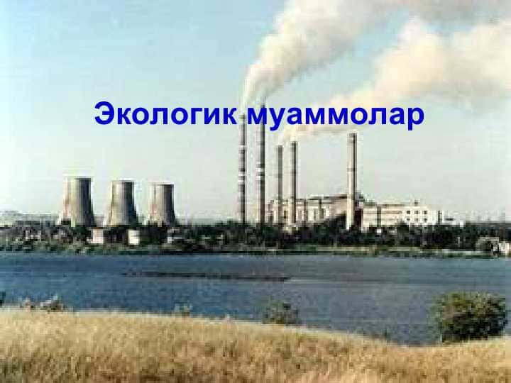 Экологик муаммолар