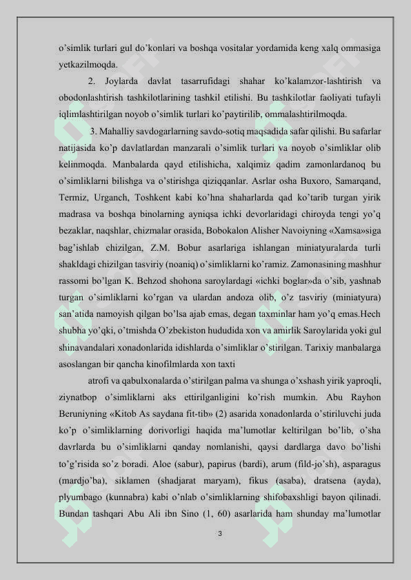 O’simliklarni hayotiy shakllari 3