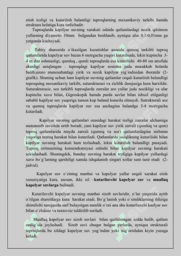 Tuproq tarkibidagi suv 5