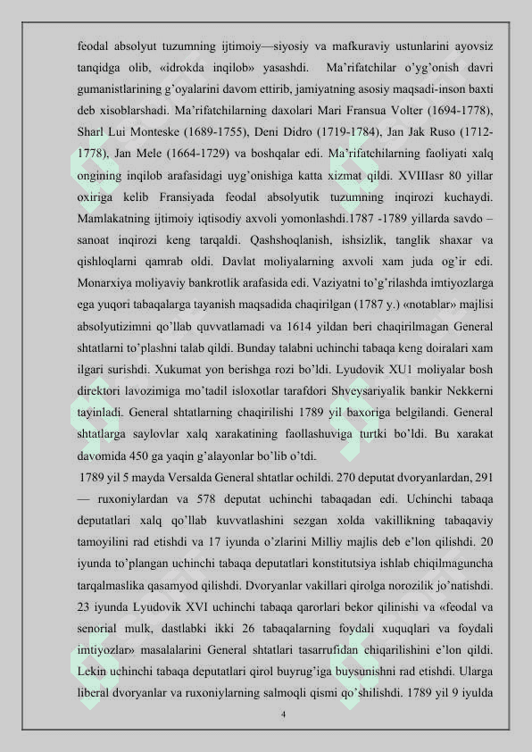 Konsullik va imperiya yillarida Fransiya 4