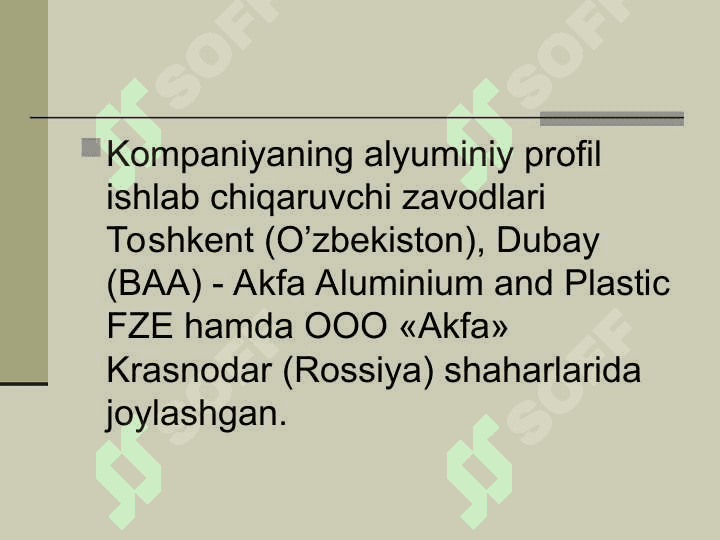 AKFA Aluminium» 3