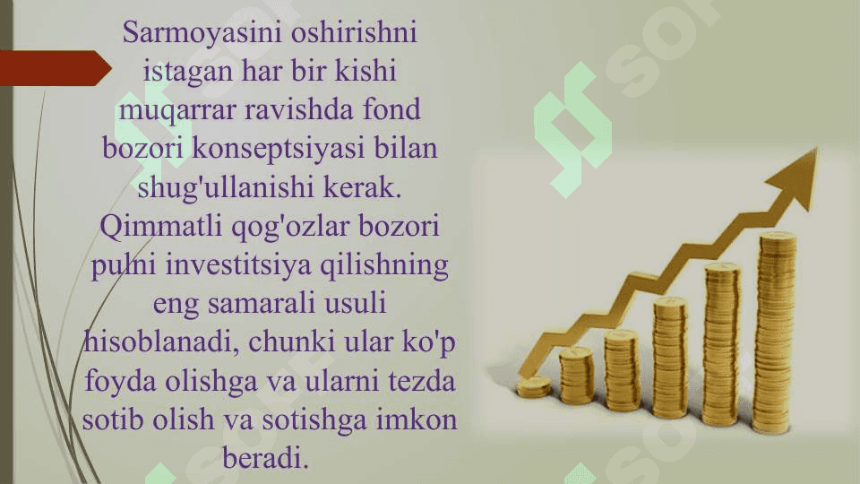Banklarning qimmatli qog’ozlar bozorida investitsion faoliyati 2