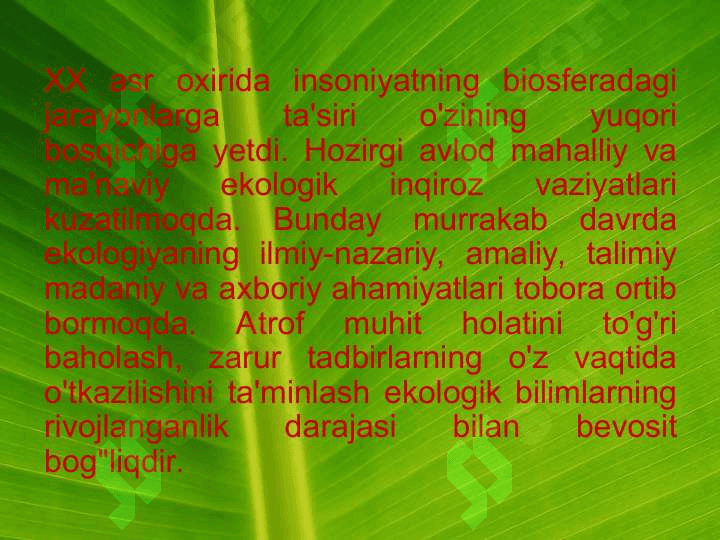 Ekologik ta'lim va tarbiya 2 3