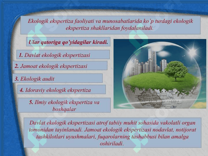 Ekologik ekspertiza turlari 2