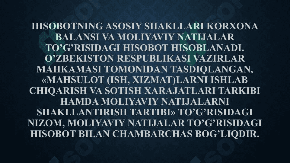 Chorak va yillik moliyaviy xisobot 5