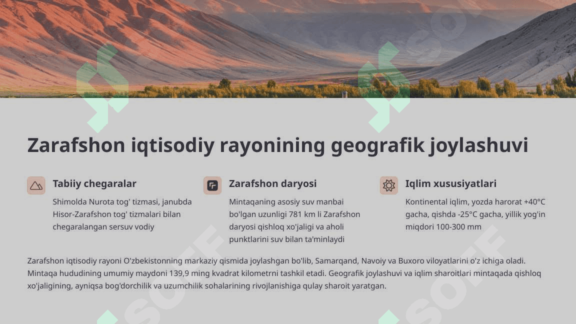Zarafshon iqtisodiy rayoni tahlili 3