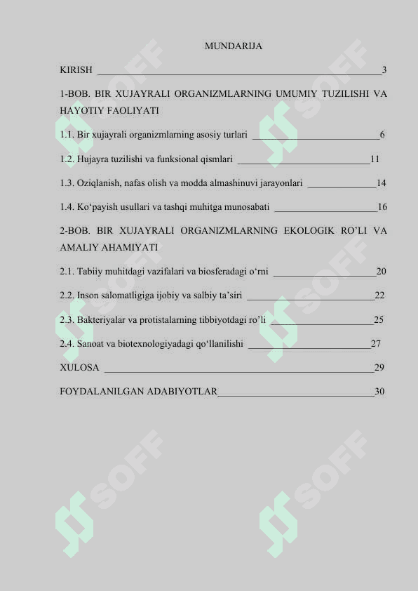 Bir hujayrali organizmlar 2
