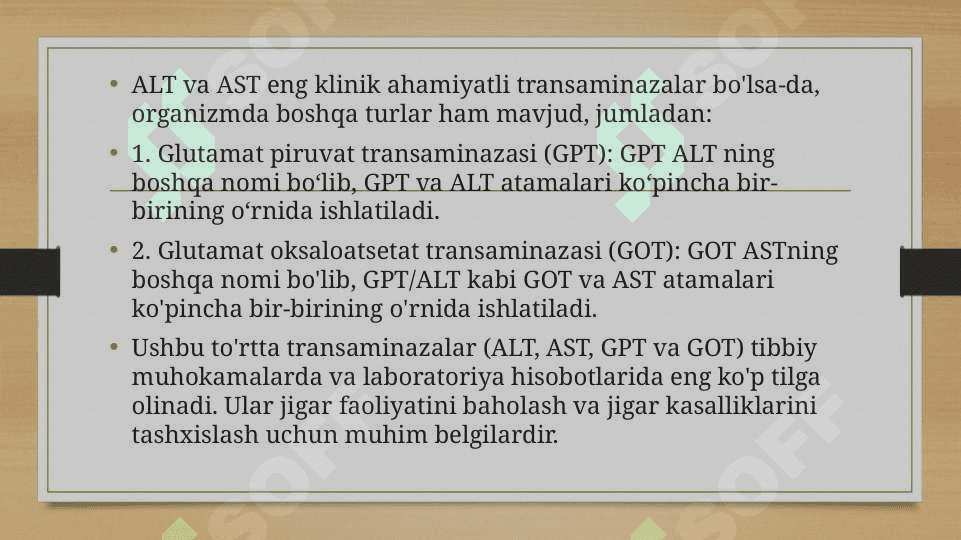 Transaminazalarni klinik ahamiyati 3
