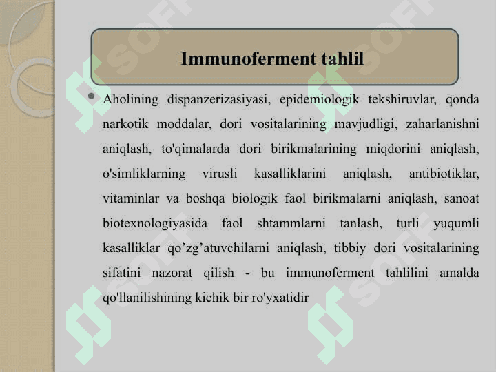 Serologik tekshirishning immunoferment usuli (ELISA) 4