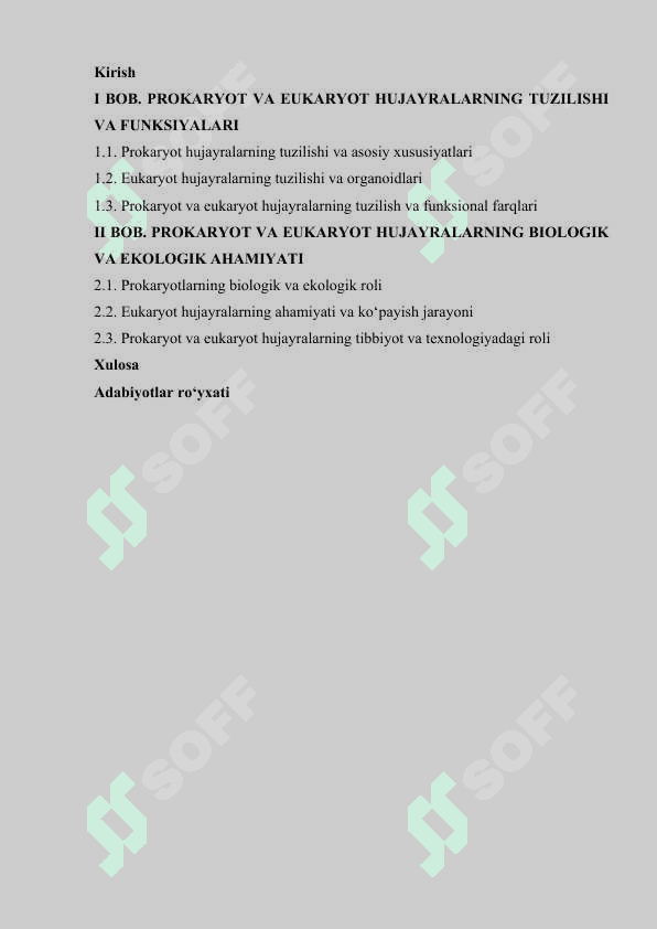 Prokaryot va Eukaryot Hujayralar 5