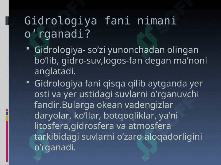Gidrologiya fani haqida 5