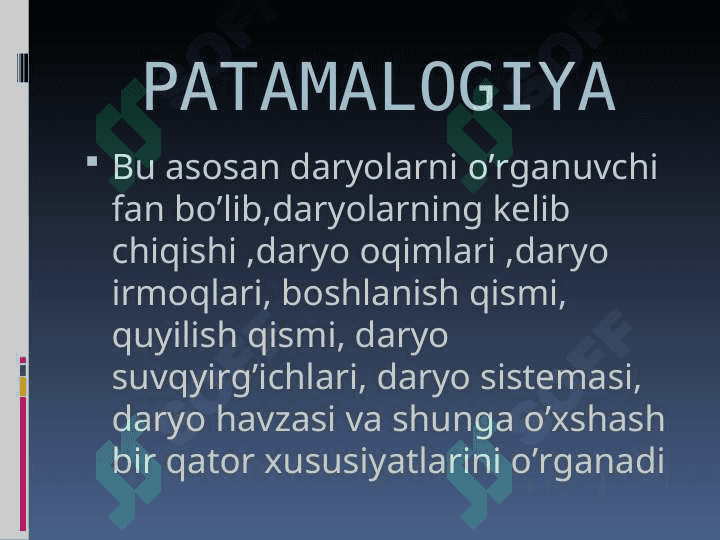 Gidrologiya fani haqida 8