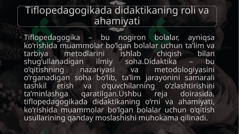 Tiflopedagogikaning didaktik masalalari 3