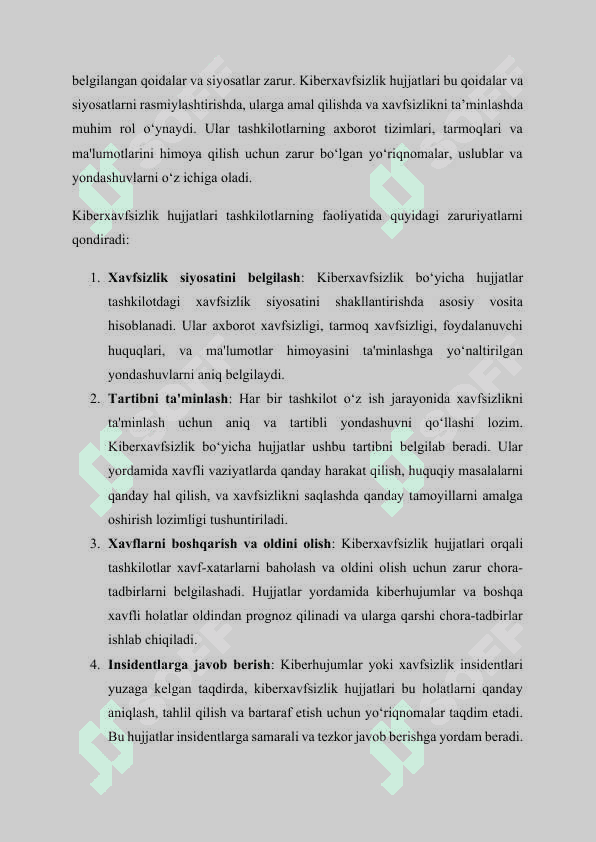 Kiberxavfsizlik hujjatlari 4