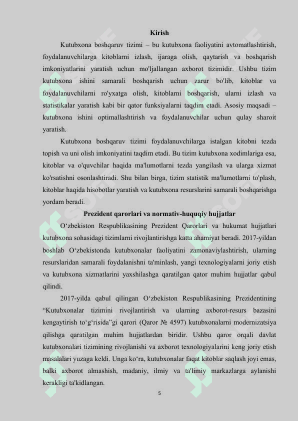 Kutubxonani boshqarishning axborot tizimini yaratish 2
