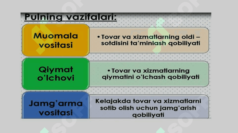 PUL BOZORIDA MUVOZANAT 3
