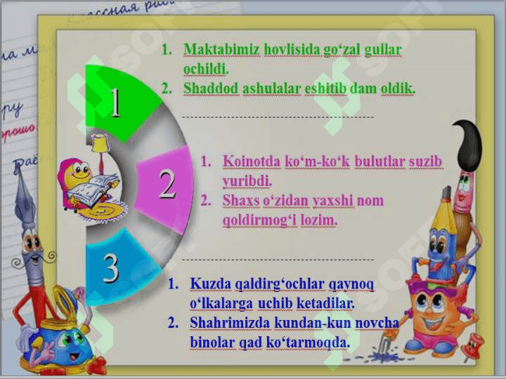 Son so'z turkumi. 6
