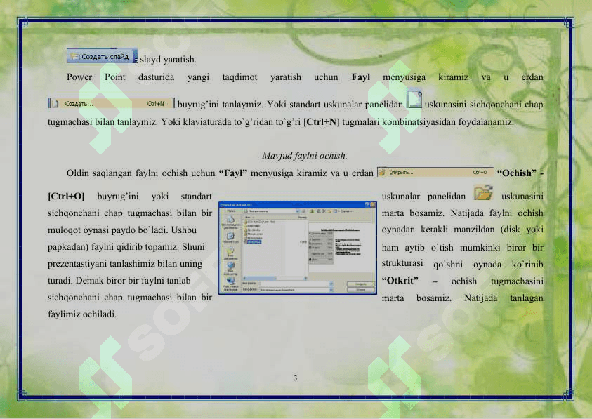 Power Point dasturida taqdimot yaratish 3