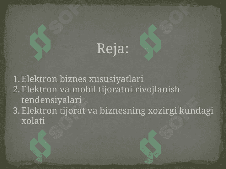 Elektron tijorat va Elektron biznes 2