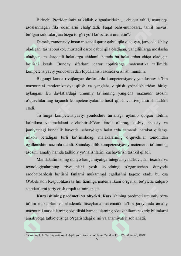 MASALA TUSHUNCHASI VA UNING TURLARI 5