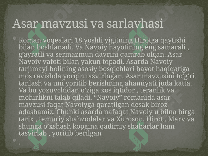 "Navoiy " romani tahlili 4