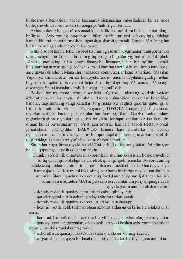 Marketingda axborotlar tizimi 6