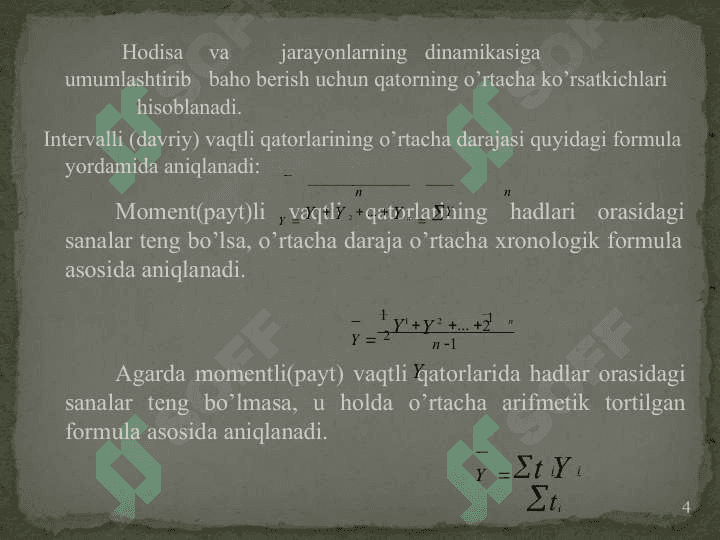 VAQTLI  QATORLAR 4