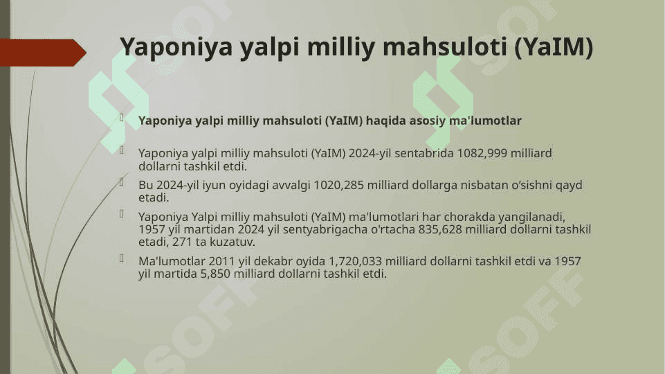 Yaponiya nominal YaIM 4
