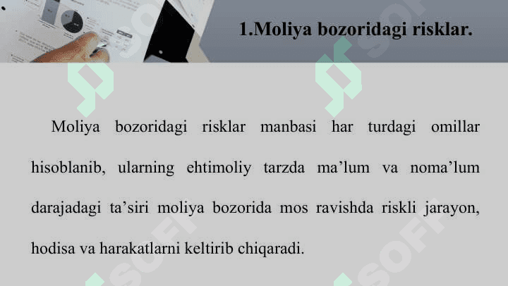 Moliya va moliyaviy risk 2