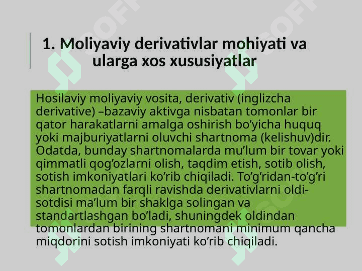 Moliyaviy derivativlar bozori 3